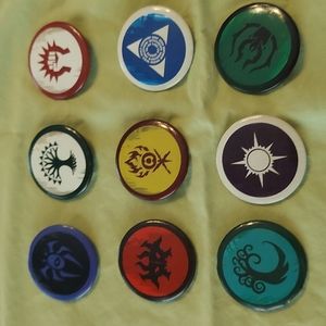 Set of 9 Magic: The Gathering official Guild Pins, Return to Ravnica prerelease
